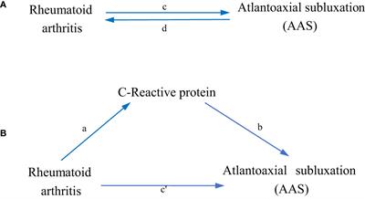 Genetically predicted C-reactive protein mediates the association between rheumatoid arthritis and atlantoaxial subluxation